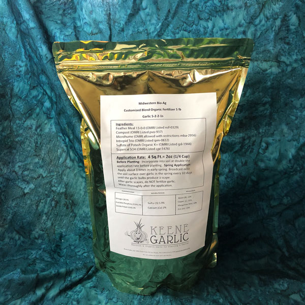 Organic Garlic Fertilizer  5-2-2-1s
