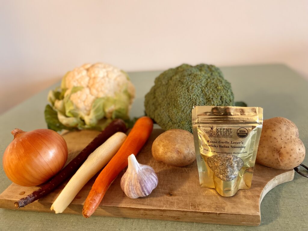 Cheesy Broccoli Cauliflower Soup