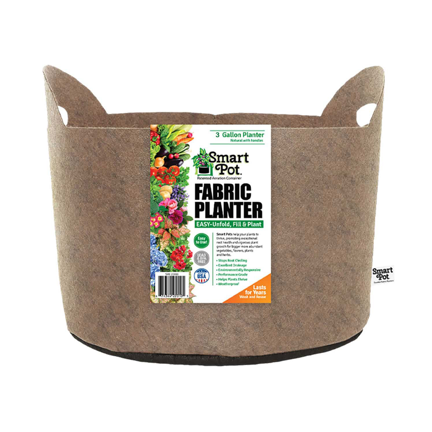 4-Gallon Black Grow Bags (4-Pack), Fabric Planter Bags for