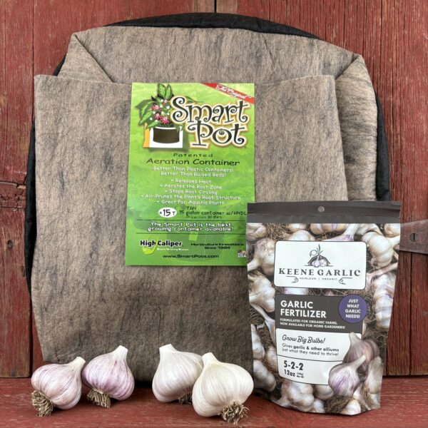 Organic Garlic Container Garden Kit