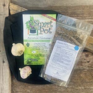 Organic Garlic Container Garden Kit - Spring Planting