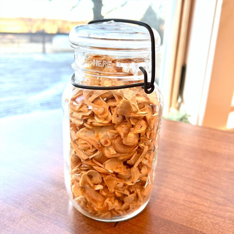 Garlic Chips in Jar